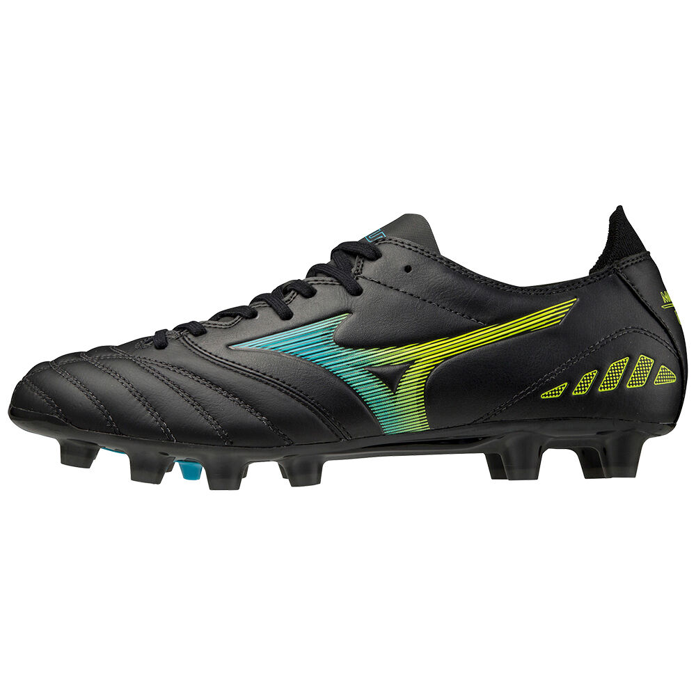 Botas de Futbol Mizuno Morelia Neo Iii Pro Hombre Negras/Azules Turquesa Outlet XHFW-50694